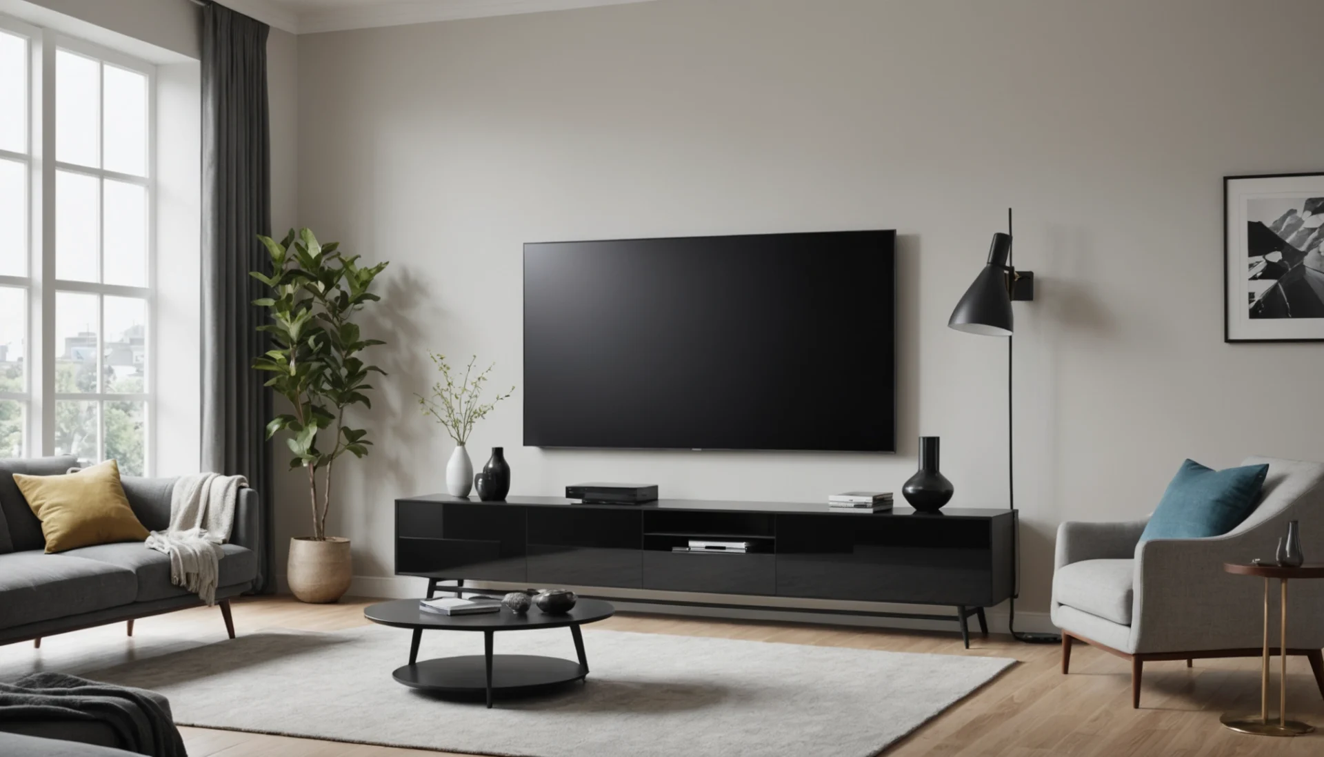 support mural d'angle pour TV