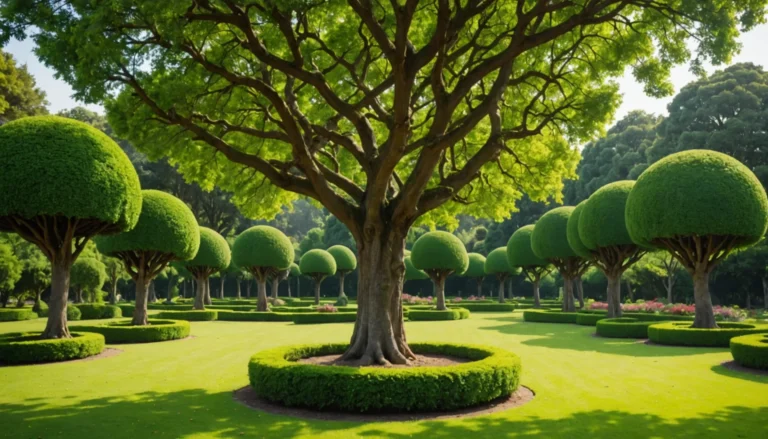 arbres sphériques avec tronc de 180 cm