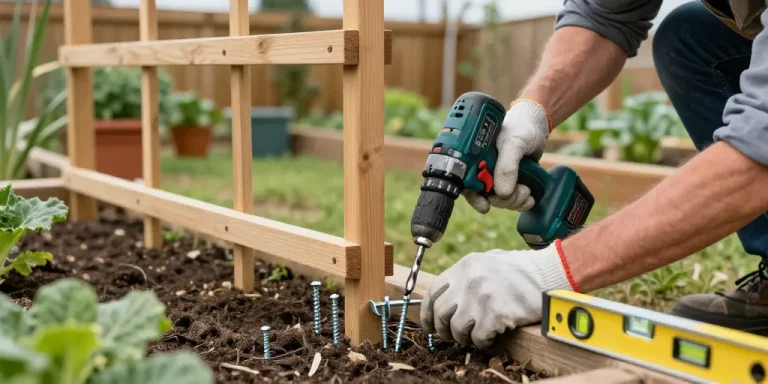 comment fixer un treillis au sol