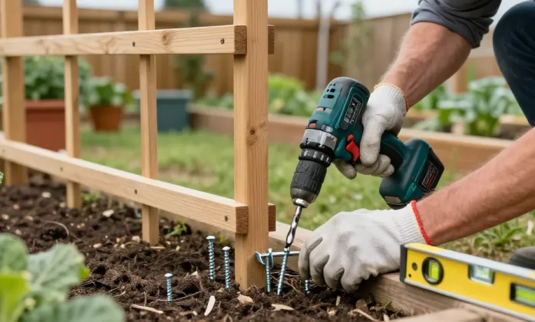 comment fixer un treillis au sol